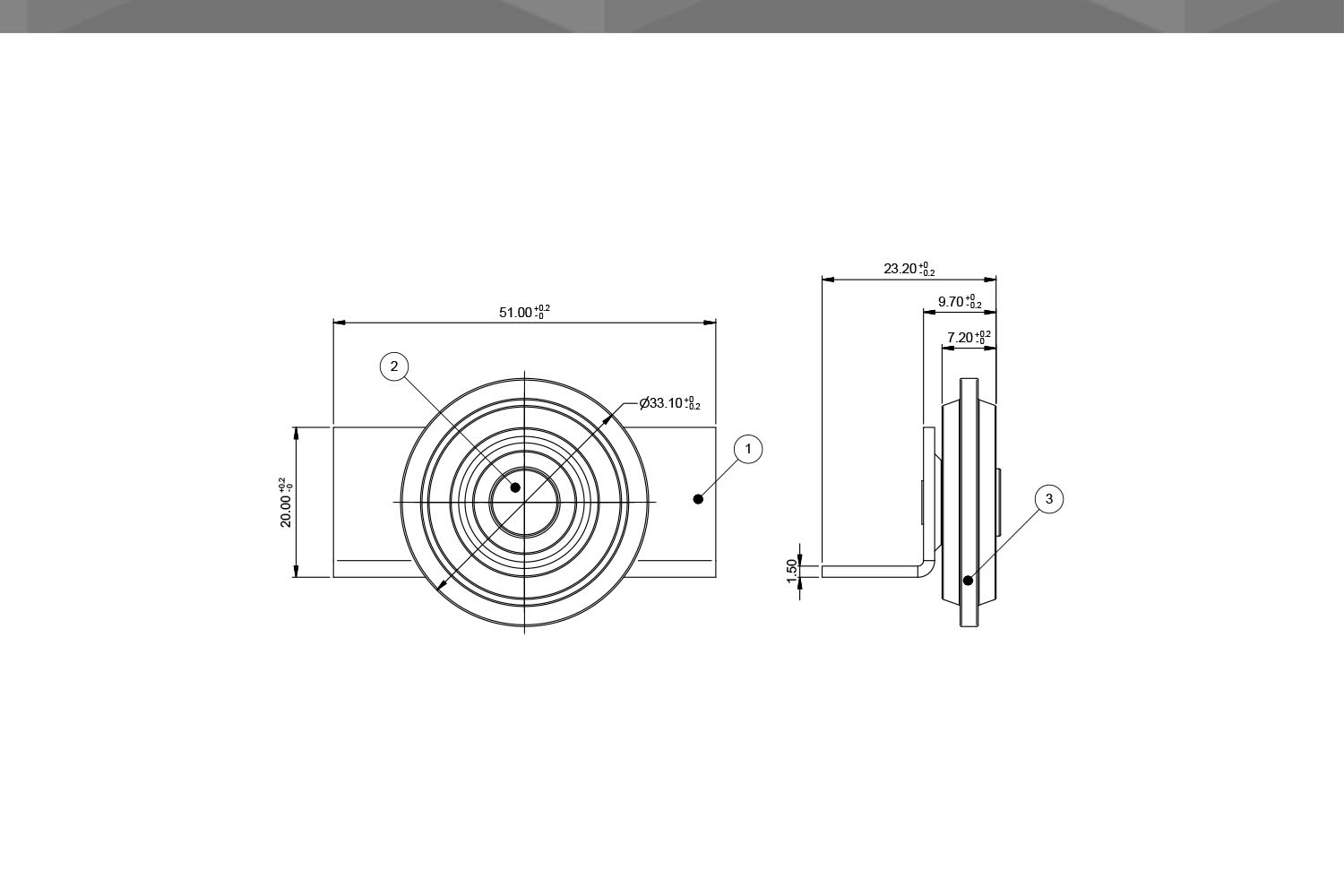 Desenho Técnico Roldana RM Cantoneira 33,5mm | rolamento fz br | chapa 15mm