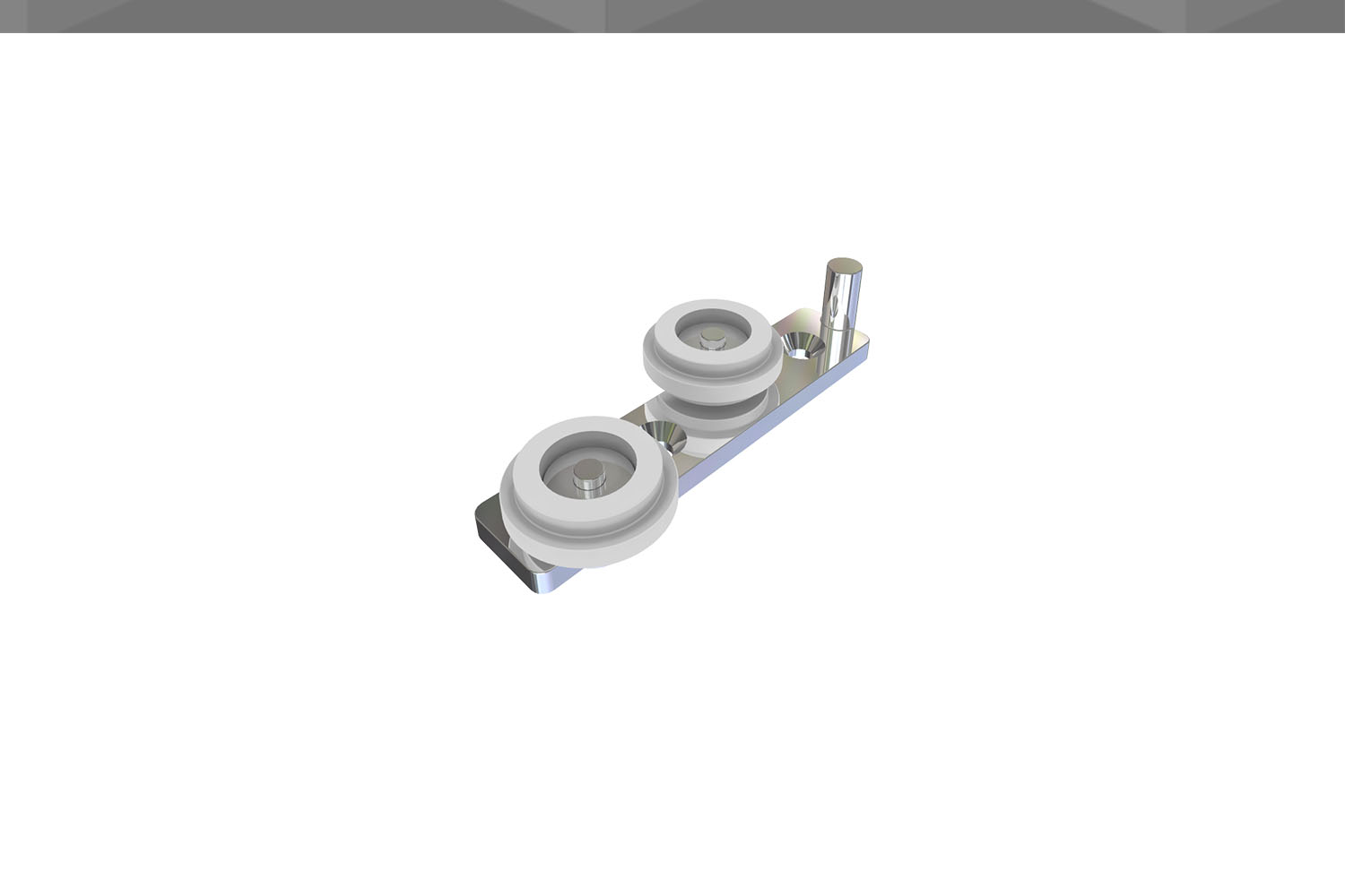 GUIA RM ZAMAK 2 RODÍZIO Ø22 X 6 MM  ESCAREADO 32 MM