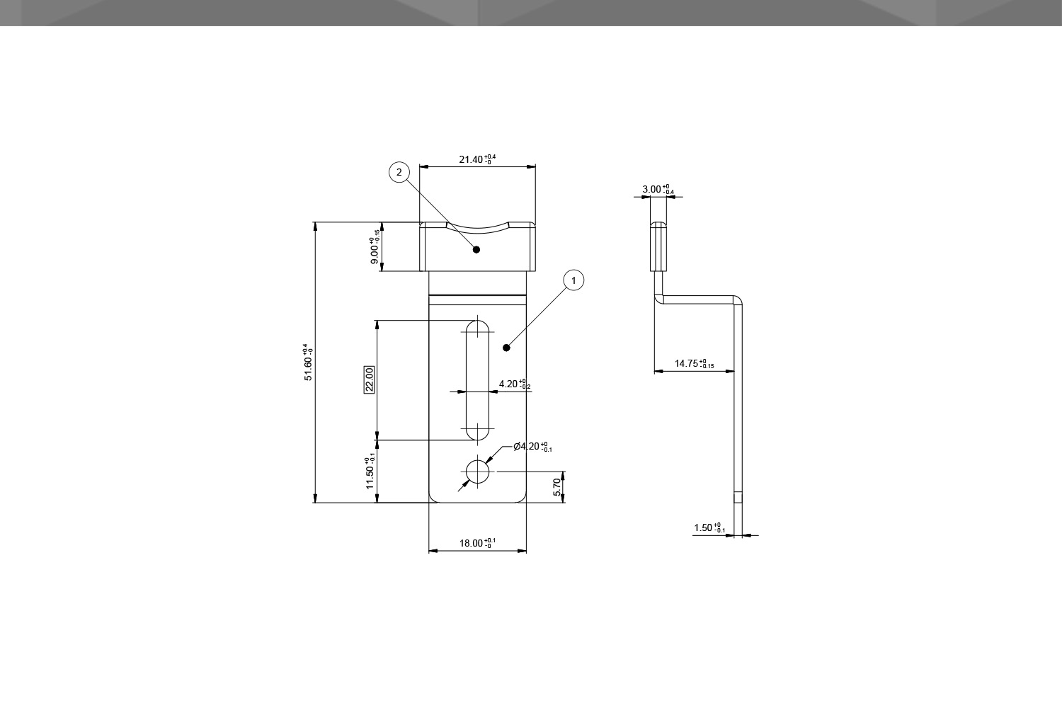 Desenho Técnico Guia RM Curva Chapa Aço Capa 2,7 | CM 10E